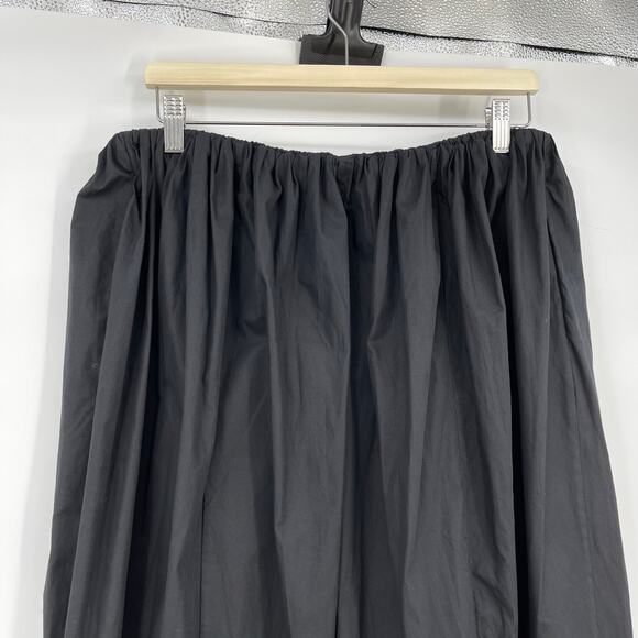 Mara Hoffman | Billie Organic Cotton Poplin Midi Skirt Elastic Waist Maxi XL - Picture 5 of 10